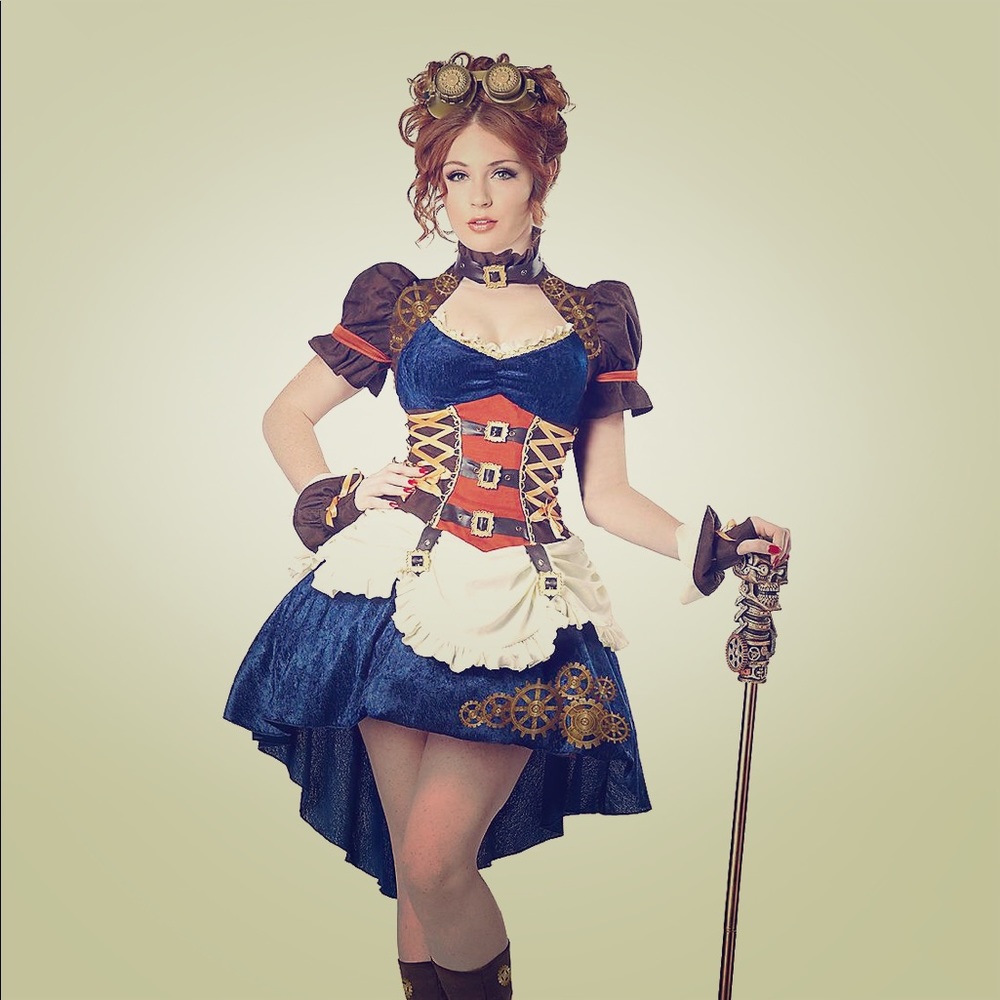 Like New Steampunk Fantasy Halloween Costume